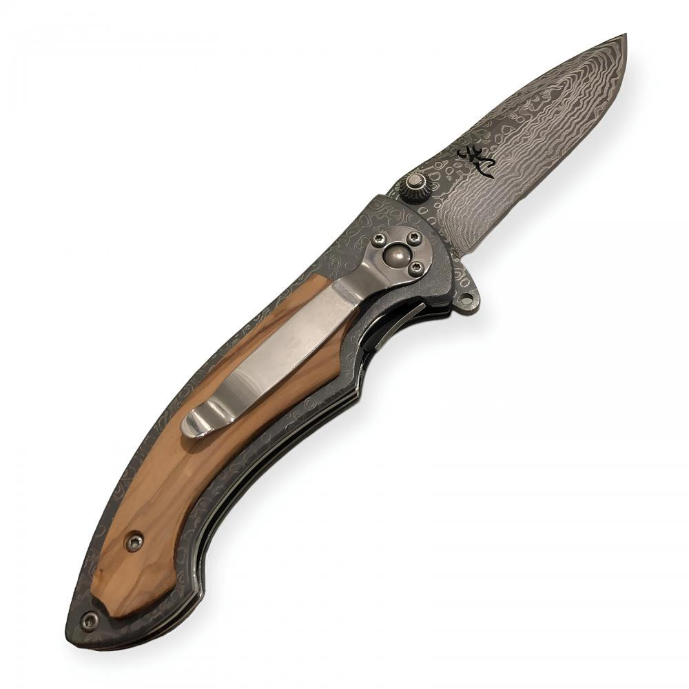 Browning marka kilit mekanizmalı desenli profesyonel bıçak.