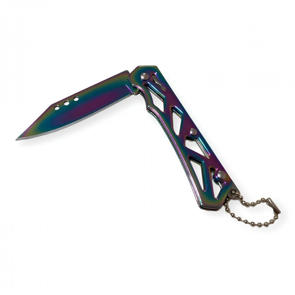 Komple Çelik Gökkuşağı Rengi Alaska Çakı -  Çakılar Kategorisi