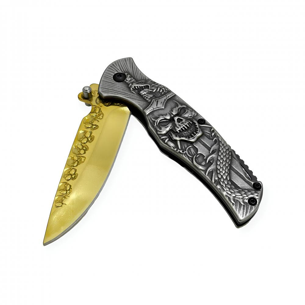 Kuru Kafa Desenli Eskitme Tasarımlı Çakı -  Çakılar Kategorisi