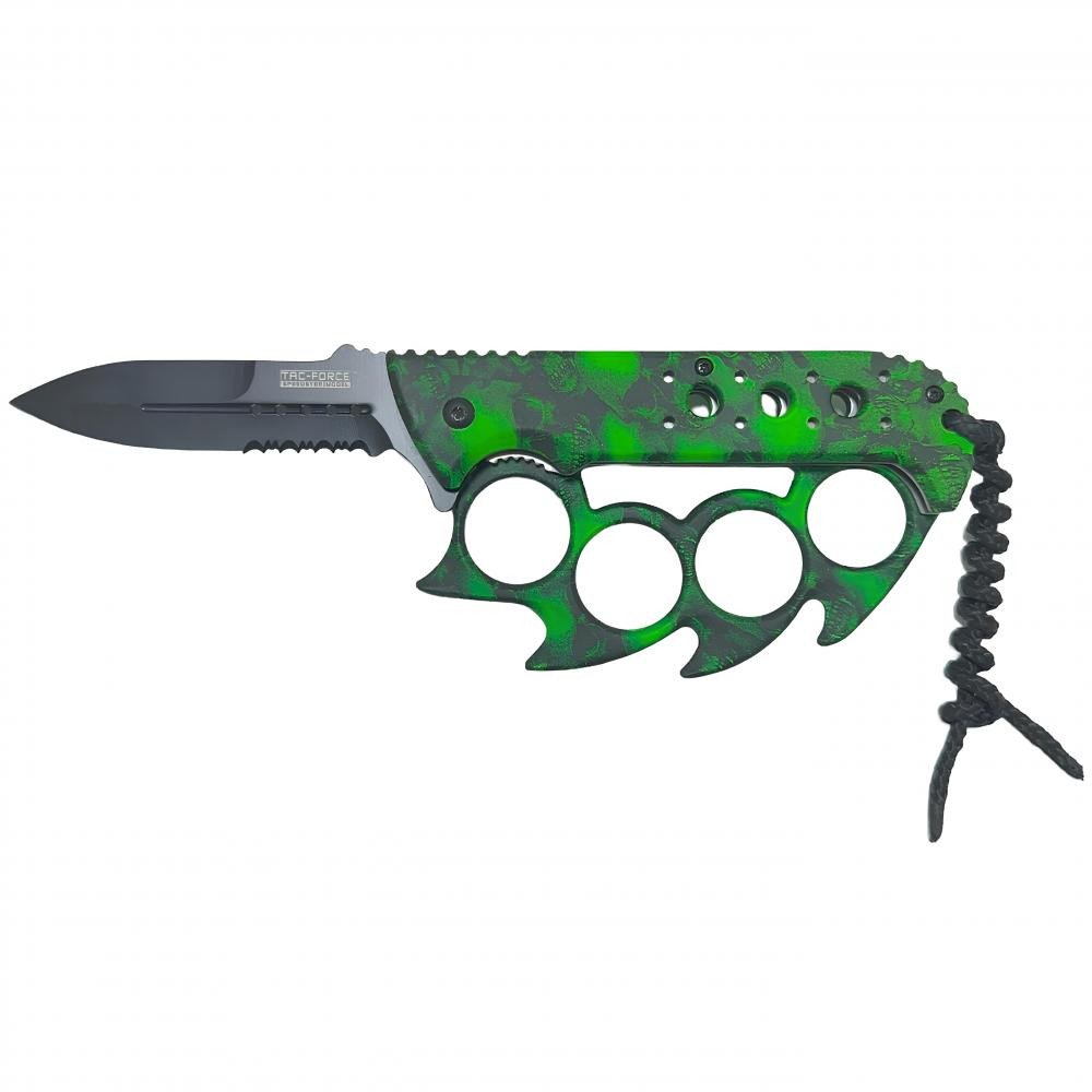 Tac force TF 793 Speedster Yeşil-Siyah Renkli Muştalı ve Testereli Çakı -  Çakılar Kategorisi