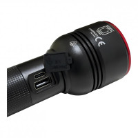 Powerdex PD-6900 LED El Feneri - 2000mAh Powerbank, Flaş - SOS, Teleskopik Yakınlaştırma -  El Fenerleri Kategorisi