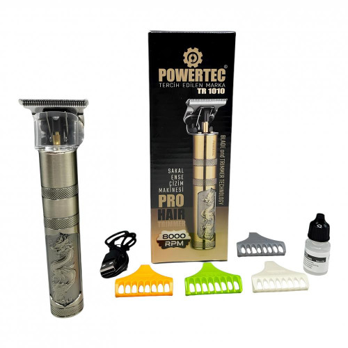Powertec TR-1010 Metal Gövdeli Şarjlı Sakal Tıraş Makinesi