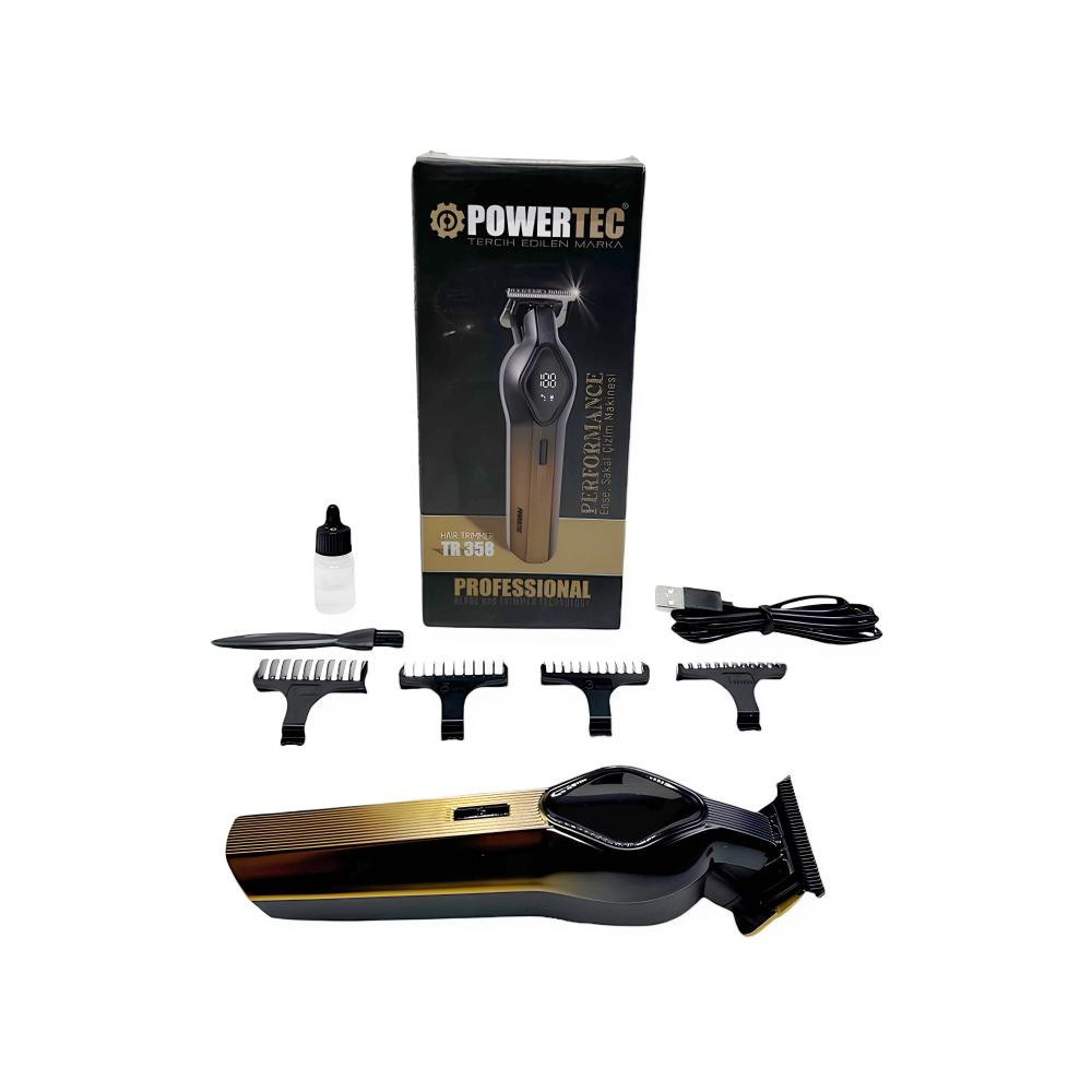 Powertec Tr-358 Iki Modlu Dijital Ekranlı Şarjlı Sakal Tıraş Makinesi