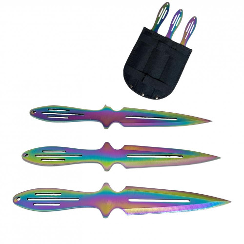 Rainbow Ronin Fırlatma Bıçakları Seti (3 lü)