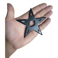 kalitelial.com siyah çelik ninja yıldızı shuriken seti
