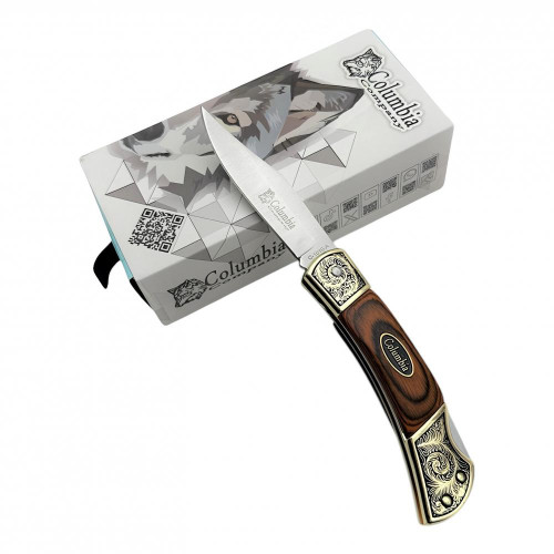 Columbia C-1010-A Ahşap Renkli Kurtlar Vadisi Kılıç Çakısı 